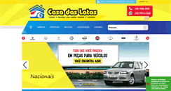 Desktop Screenshot of casadaslatas.com